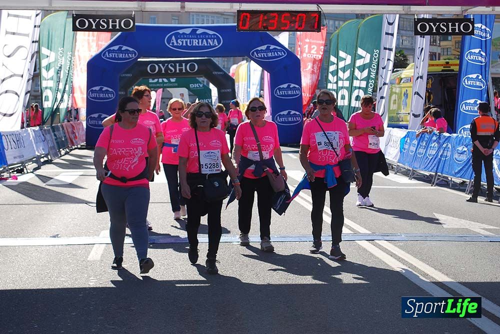 Carrera de la Mujer A Coruña meta 9 (de 1h 23´hasta el cierre de carrera)