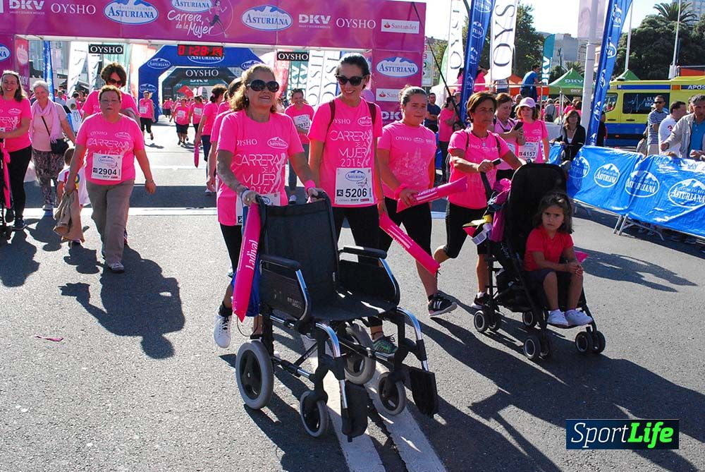 Carrera de la Mujer A Coruña meta 9 (de 1h 23´hasta el cierre de carrera)