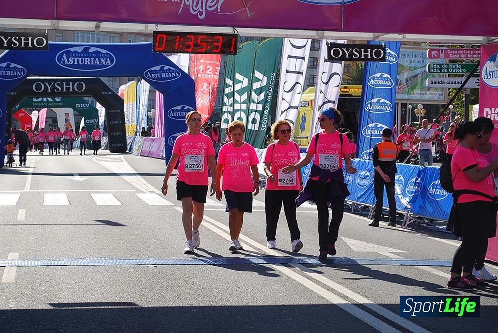 Carrera de la Mujer A Coruña meta 9 (de 1h 23´hasta el cierre de carrera)