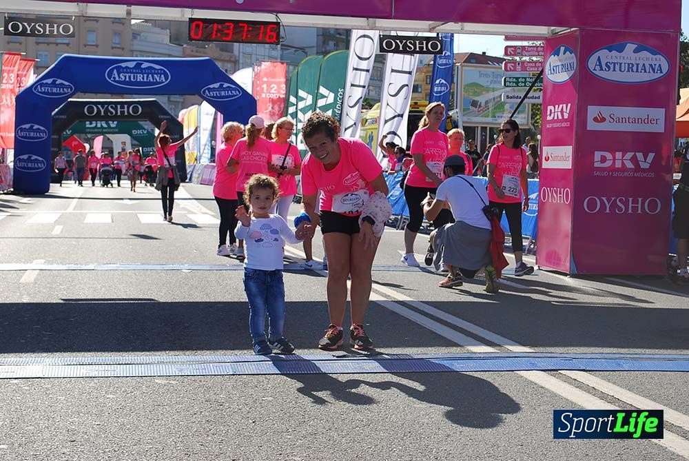 Carrera de la Mujer A Coruña meta 9 (de 1h 23´hasta el cierre de carrera)