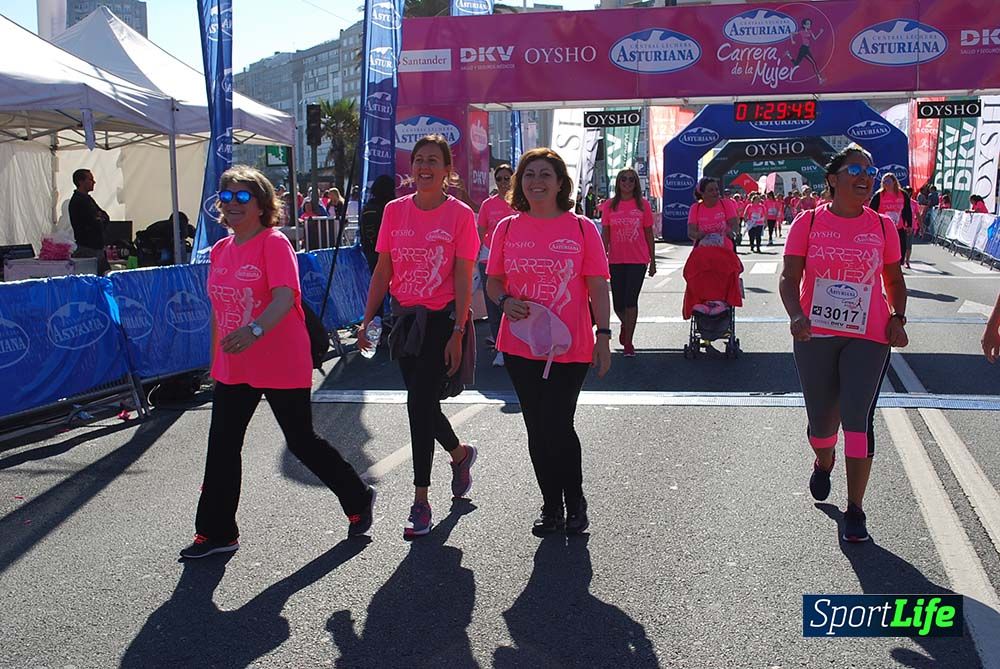 Carrera de la Mujer A Coruña meta 9 (de 1h 23´hasta el cierre de carrera)