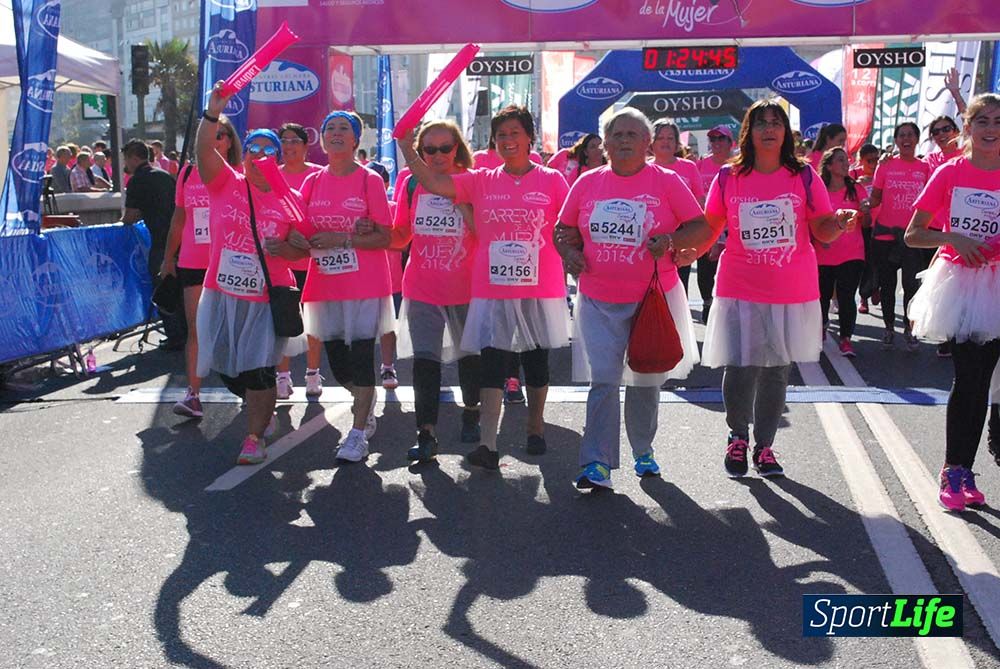 Carrera de la Mujer A Coruña meta 9 (de 1h 23´hasta el cierre de carrera)