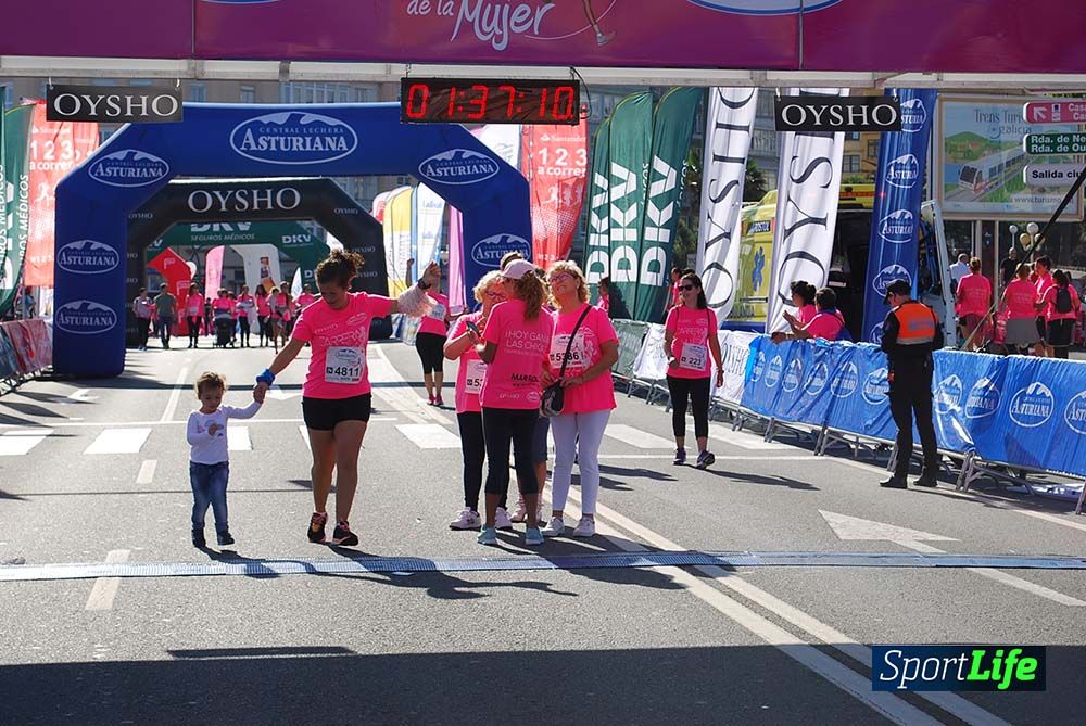 Carrera de la Mujer A Coruña meta 9 (de 1h 23´hasta el cierre de carrera)
