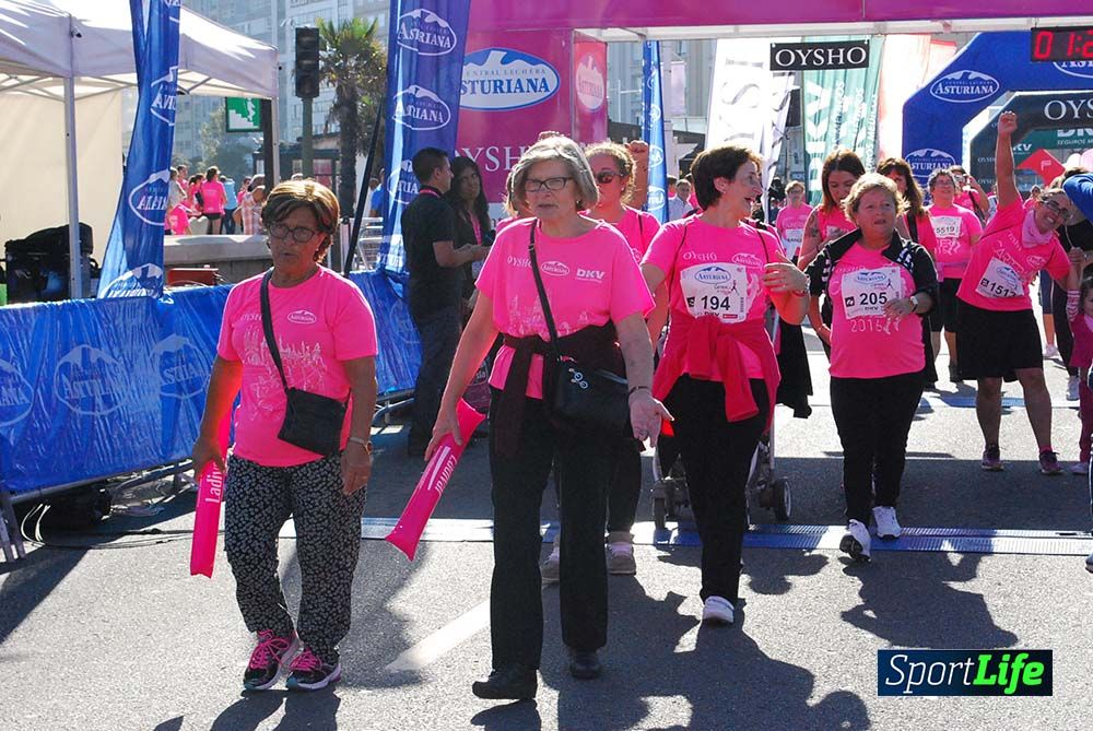 Carrera de la Mujer A Coruña meta 9 (de 1h 23´hasta el cierre de carrera)
