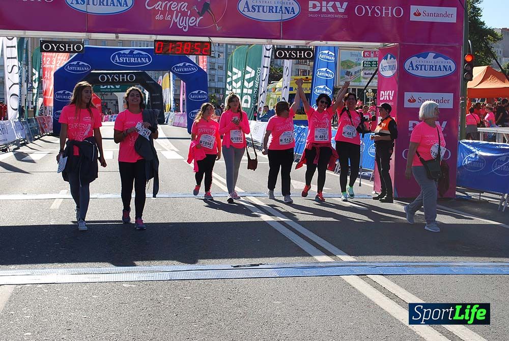 Carrera de la Mujer A Coruña meta 9 (de 1h 23´hasta el cierre de carrera)