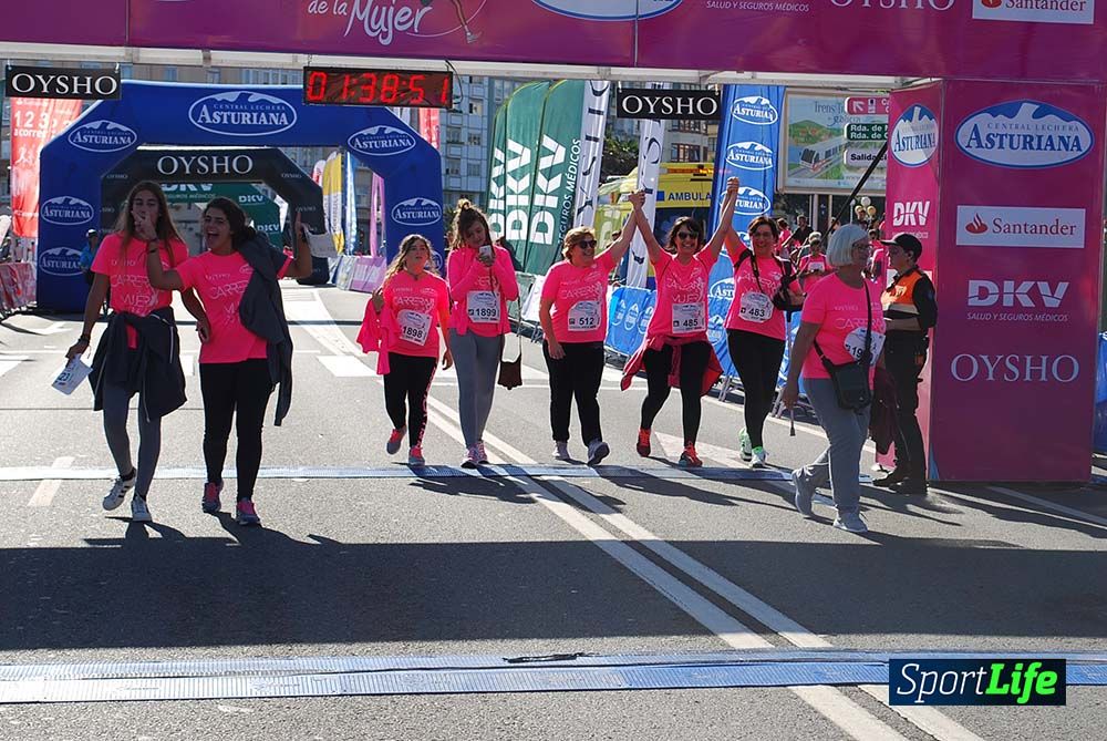 Carrera de la Mujer A Coruña meta 9 (de 1h 23´hasta el cierre de carrera)