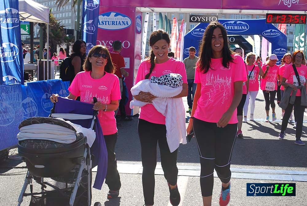 Carrera de la Mujer A Coruña meta 9 (de 1h 23´hasta el cierre de carrera)