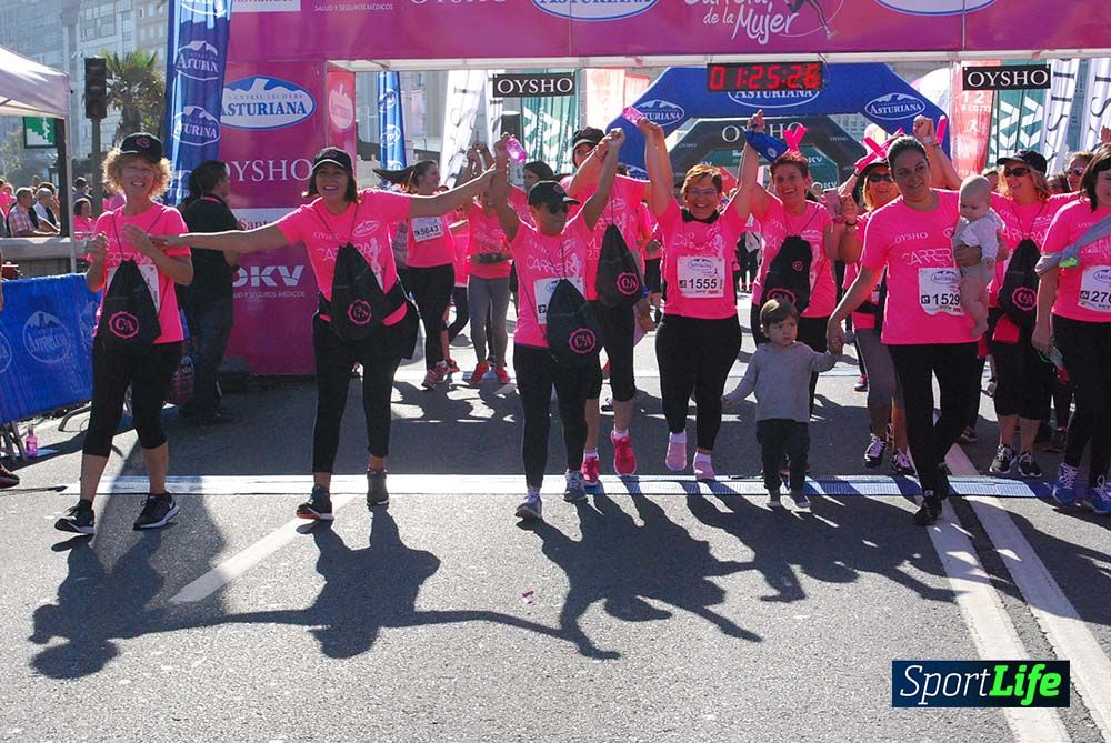 Carrera de la Mujer A Coruña meta 9 (de 1h 23´hasta el cierre de carrera)
