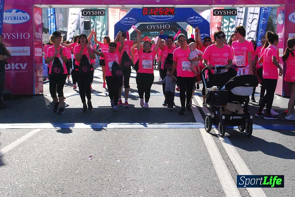Carrera de la Mujer A Coruña meta 9 (de 1h 23´hasta el cierre de carrera)