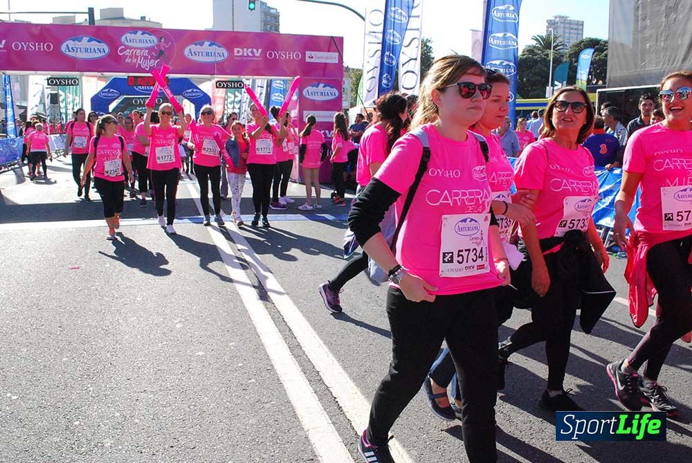 Carrera de la Mujer A Coruña meta 9 (de 1h 23´hasta el cierre de carrera)