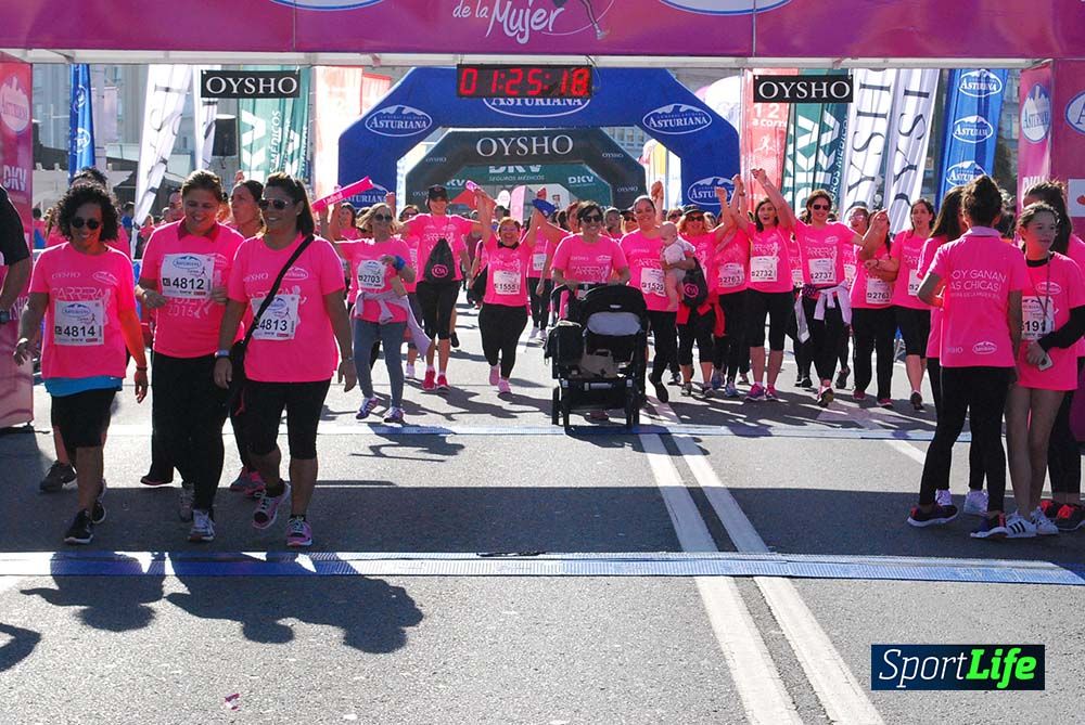 Carrera de la Mujer A Coruña meta 9 (de 1h 23´hasta el cierre de carrera)
