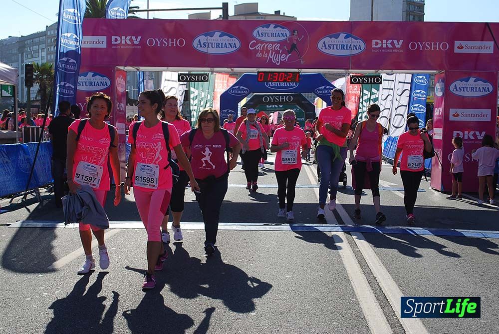 Carrera de la Mujer A Coruña meta 9 (de 1h 23´hasta el cierre de carrera)