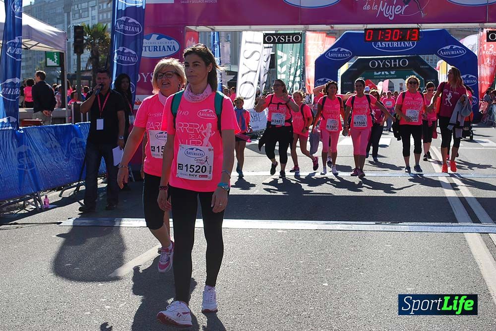 Carrera de la Mujer A Coruña meta 9 (de 1h 23´hasta el cierre de carrera)