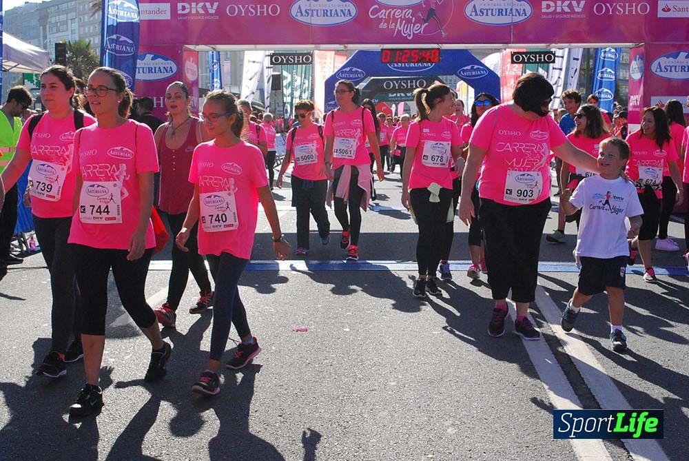 Carrera de la Mujer A Coruña meta 9 (de 1h 23´hasta el cierre de carrera)
