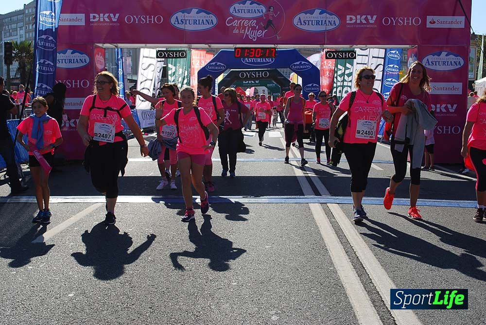 Carrera de la Mujer A Coruña meta 9 (de 1h 23´hasta el cierre de carrera)