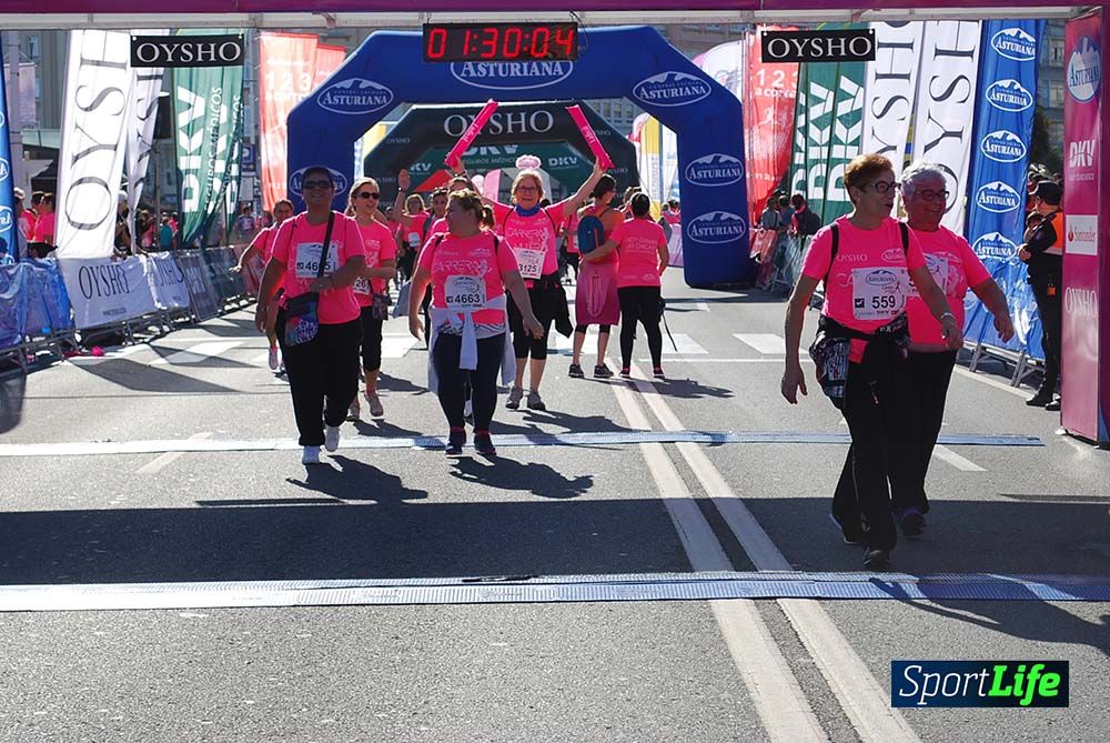 Carrera de la Mujer A Coruña meta 9 (de 1h 23´hasta el cierre de carrera)