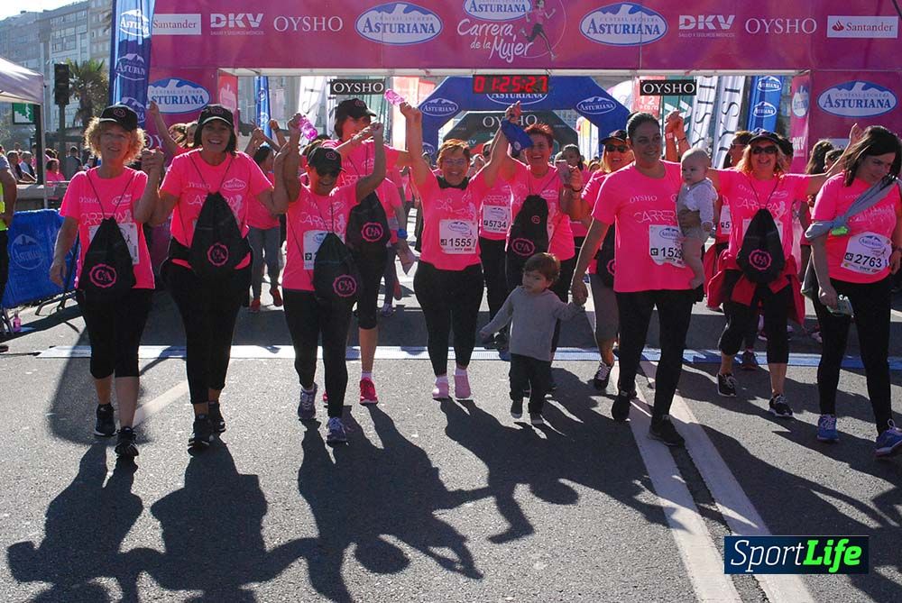 Carrera de la Mujer A Coruña meta 9 (de 1h 23´hasta el cierre de carrera)