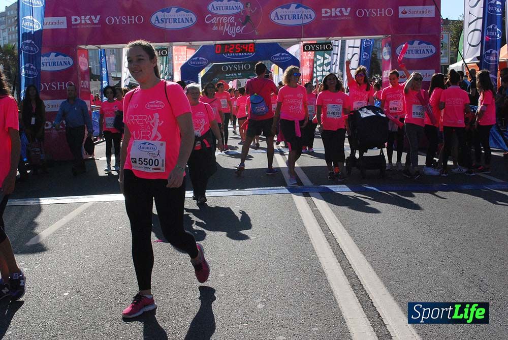 Carrera de la Mujer A Coruña meta 9 (de 1h 23´hasta el cierre de carrera)
