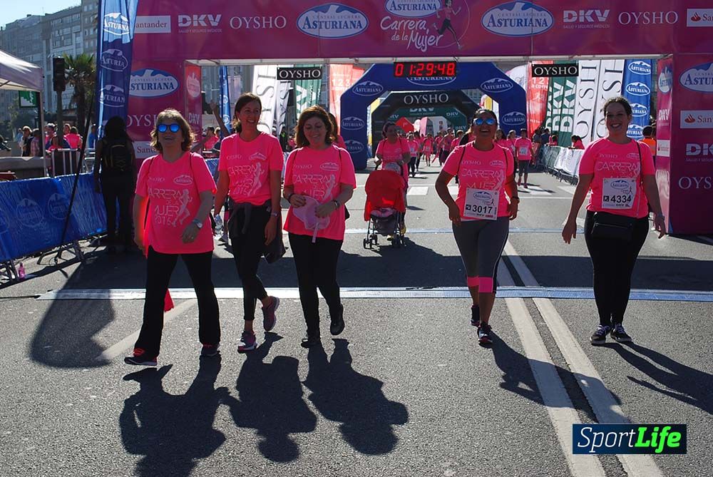 Carrera de la Mujer A Coruña meta 9 (de 1h 23´hasta el cierre de carrera)