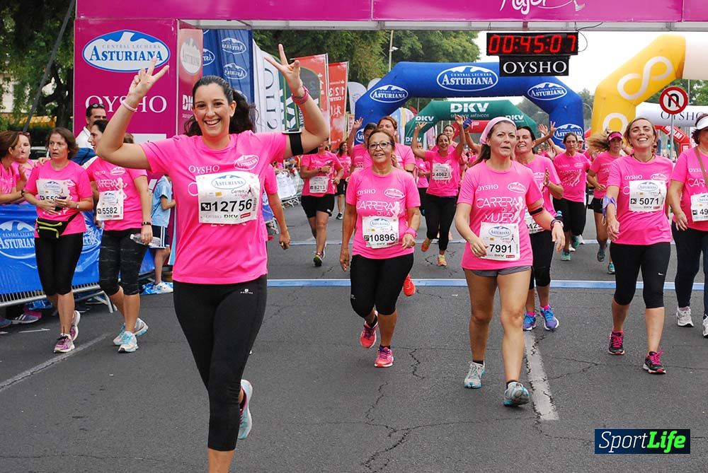 Carrera de la Mujer Sevilla meta 3 (arco derecho) desde el minuto 42 hasta el 47