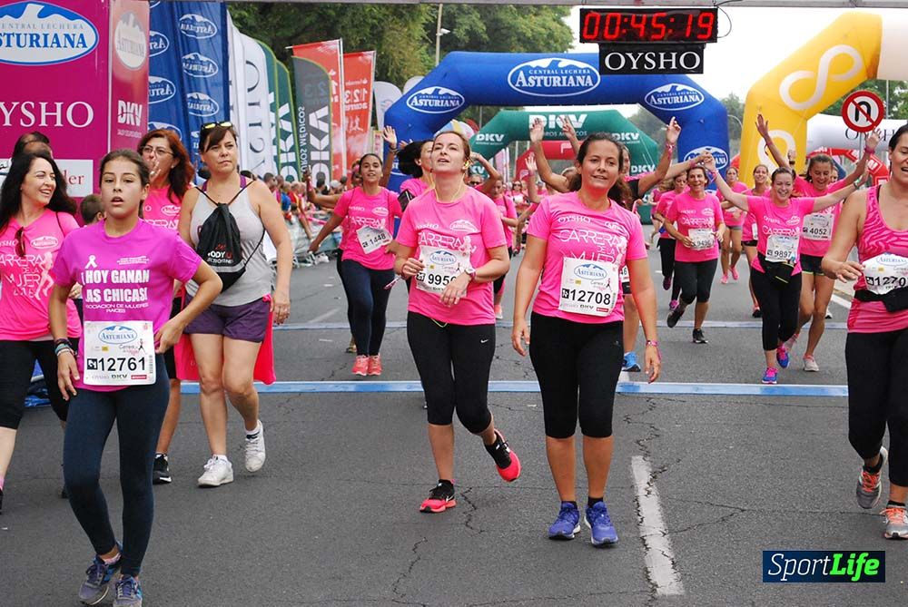 Carrera de la Mujer Sevilla meta 3 (arco derecho) desde el minuto 42 hasta el 47