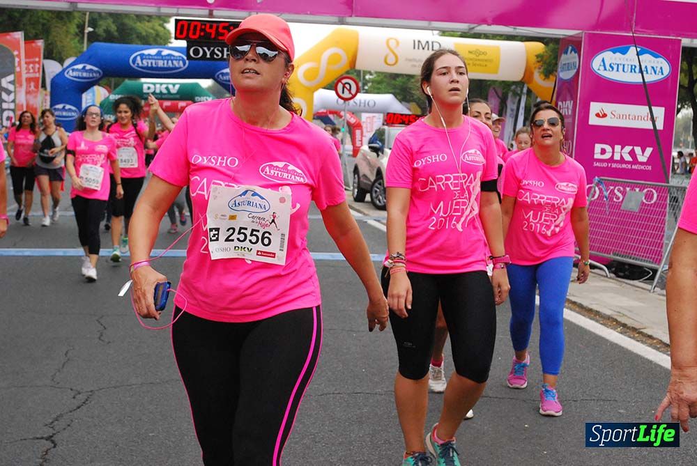 Carrera de la Mujer Sevilla meta 3 (arco derecho) desde el minuto 42 hasta el 47