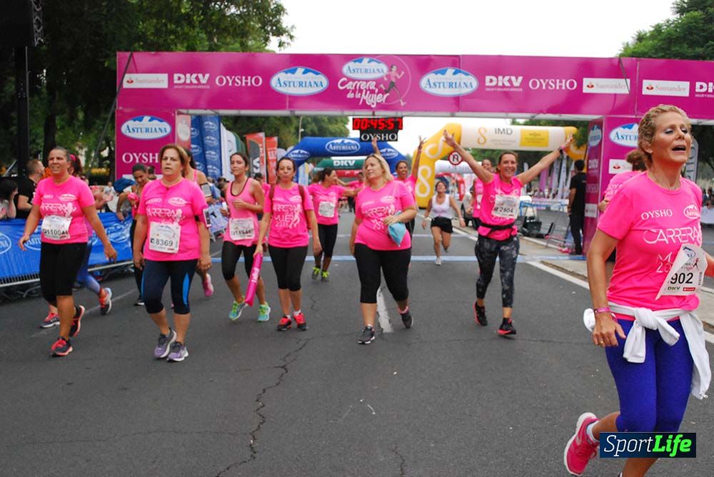 Carrera de la Mujer Sevilla meta 3 (arco derecho) desde el minuto 42 hasta el 47