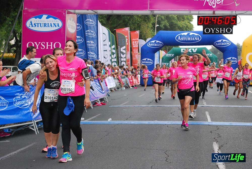 Carrera de la Mujer Sevilla meta 3 (arco derecho) desde el minuto 42 hasta el 47