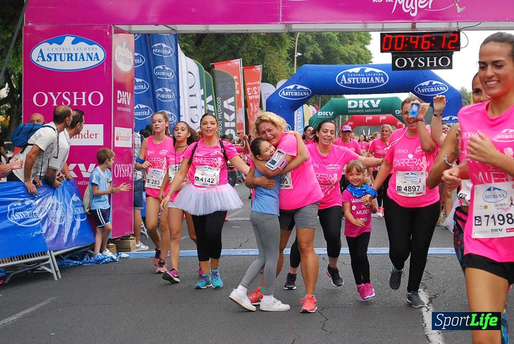 Carrera de la Mujer Sevilla meta 3 (arco derecho) desde el minuto 42 hasta el 47