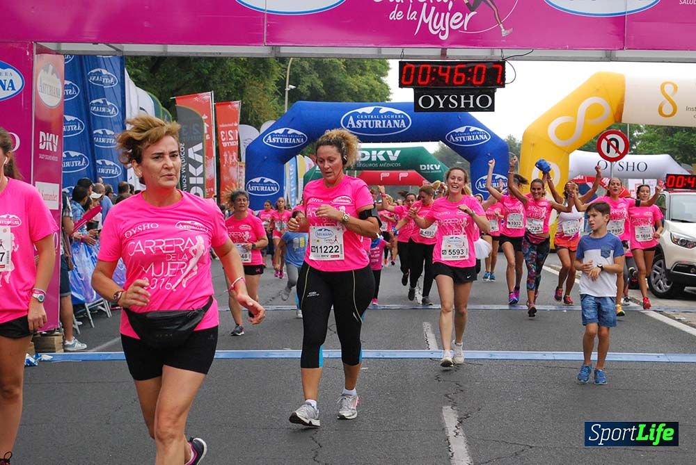 Carrera de la Mujer Sevilla meta 3 (arco derecho) desde el minuto 42 hasta el 47