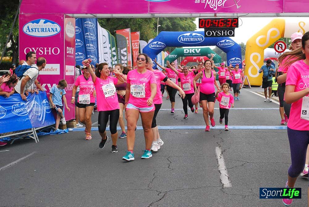 Carrera de la Mujer Sevilla meta 3 (arco derecho) desde el minuto 42 hasta el 47