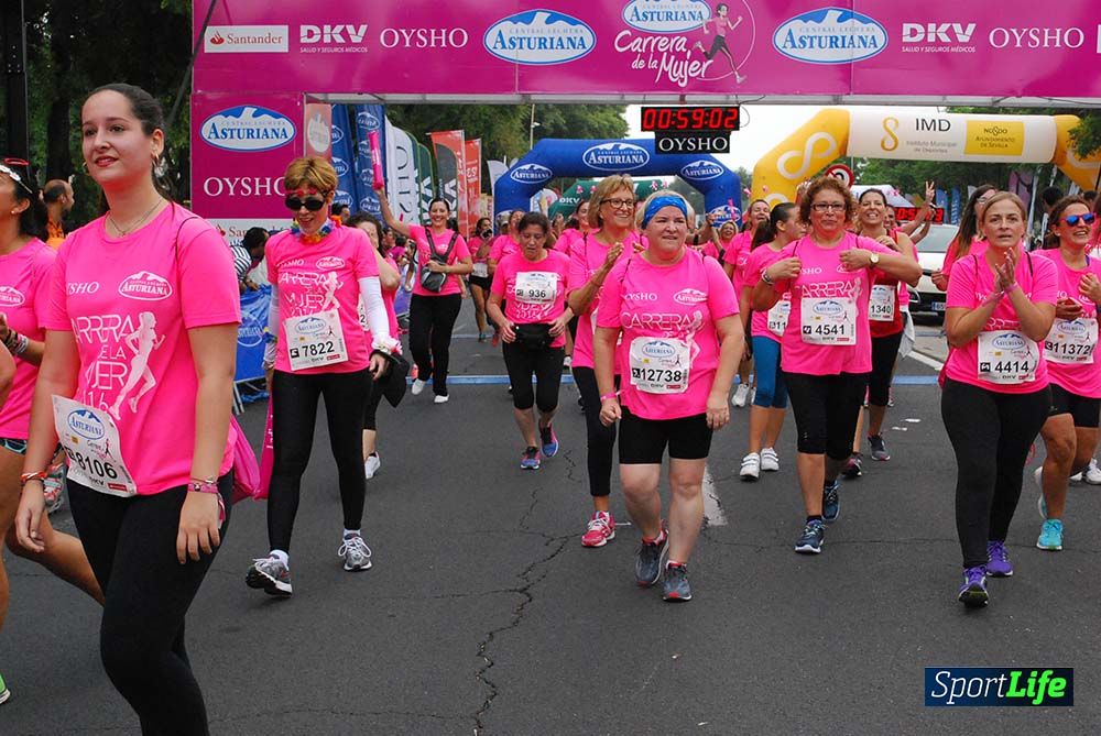 Carrera de la Mujer Sevilla meta 7 (arco derecho) desde el minuto 57 hasta 1h