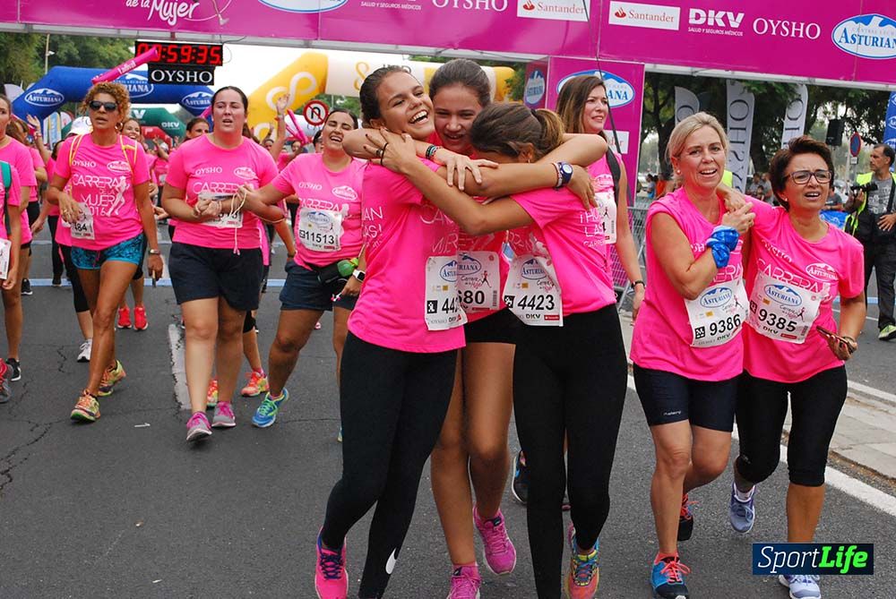 Carrera de la Mujer Sevilla meta 7 (arco derecho) desde el minuto 57 hasta 1h