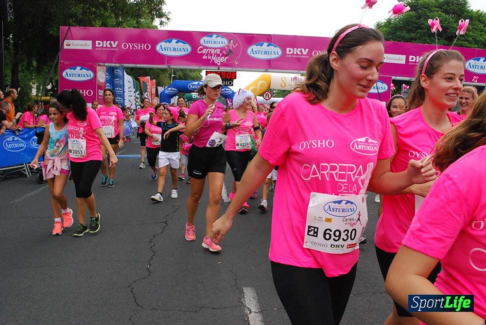 Carrera de la Mujer Sevilla meta 7 (arco derecho) desde el minuto 57 hasta 1h