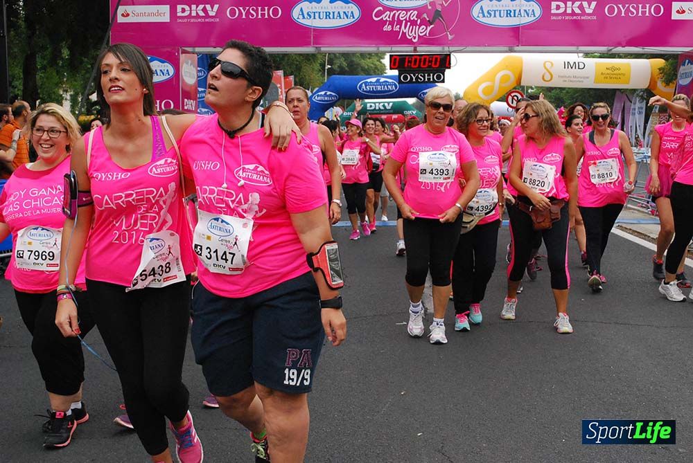 Carrera de la Mujer Sevilla meta 7 (arco derecho) desde el minuto 57 hasta 1h