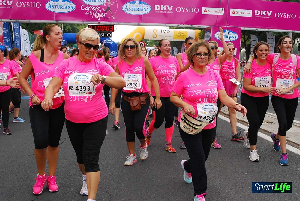 Carrera de la Mujer Sevilla meta 7 (arco derecho) desde el minuto 57 hasta 1h