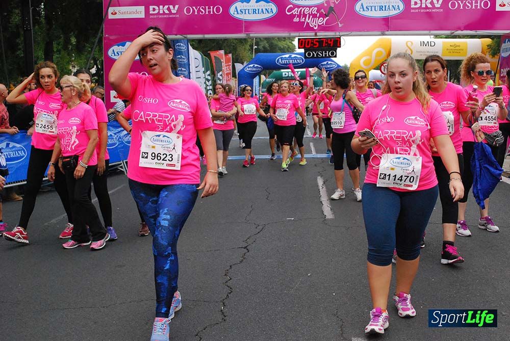 Carrera de la Mujer Sevilla meta 7 (arco derecho) desde el minuto 57 hasta 1h