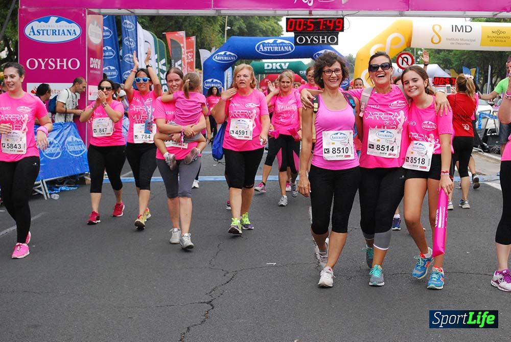 Carrera de la Mujer Sevilla meta 7 (arco derecho) desde el minuto 57 hasta 1h