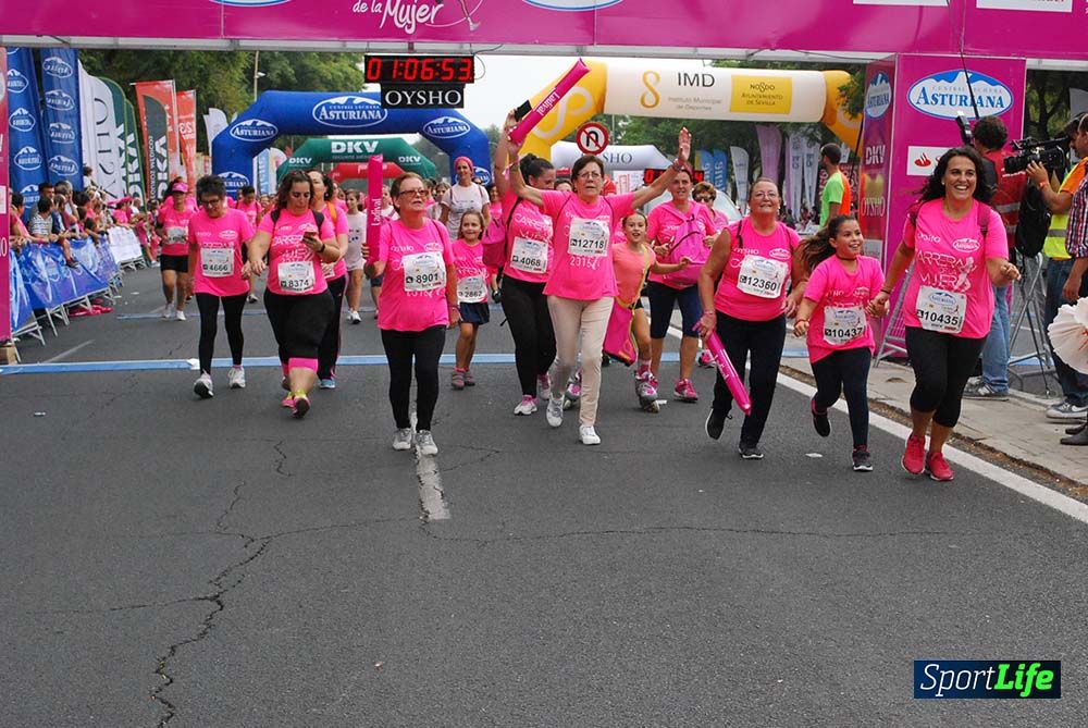 Carrera de la Mujer Sevilla meta 9 (arco derecho) desde 1h05 a 1h12