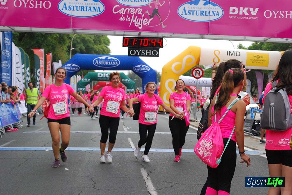 Carrera de la Mujer Sevilla meta 9 (arco derecho) desde 1h05 a 1h12