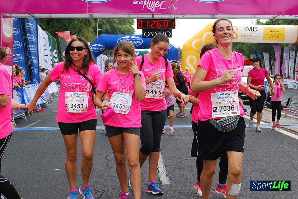 Carrera de la Mujer Sevilla meta 12 (arco derecho) desde 1h23 hasta 1h30