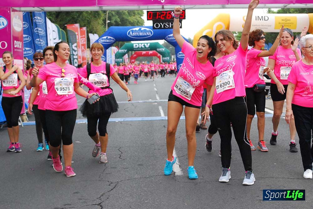 Carrera de la Mujer Sevilla meta 12 (arco derecho) desde 1h23 hasta 1h30