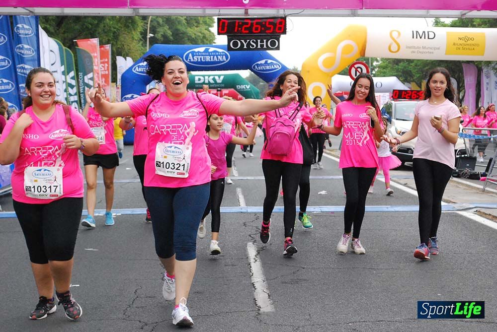 Carrera de la Mujer Sevilla meta 12 (arco derecho) desde 1h23 hasta 1h30