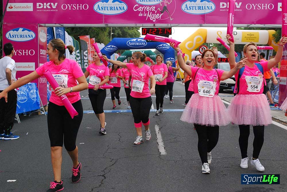 Carrera de la Mujer Sevilla meta 12 (arco derecho) desde 1h23 hasta 1h30