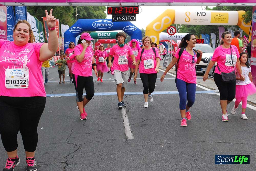 Carrera de la Mujer Sevilla meta 12 (arco derecho) desde 1h23 hasta 1h30
