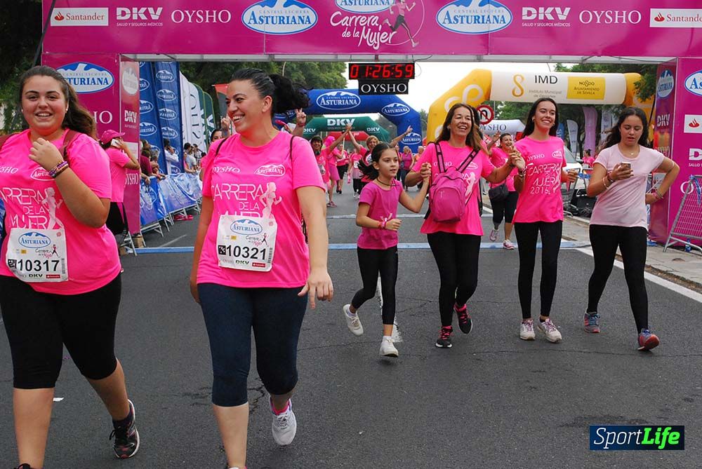 Carrera de la Mujer Sevilla meta 12 (arco derecho) desde 1h23 hasta 1h30