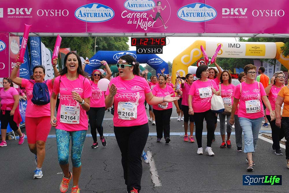 Carrera de la Mujer Sevilla meta 12 (arco derecho) desde 1h23 hasta 1h30