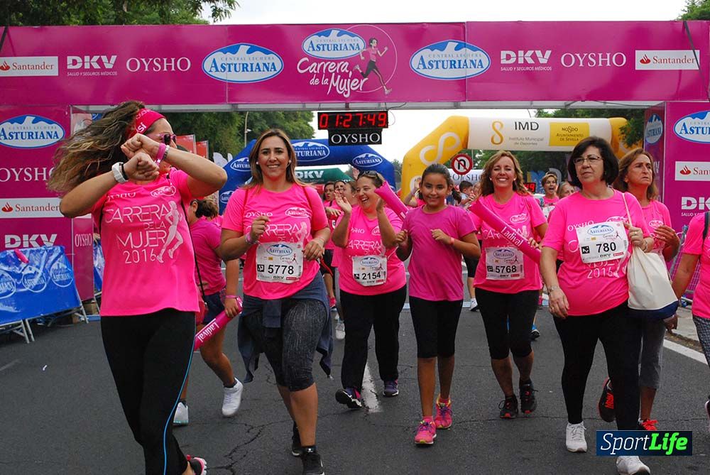 Carrera de la Mujer Sevilla meta 12 (arco derecho) desde 1h23 hasta 1h30
