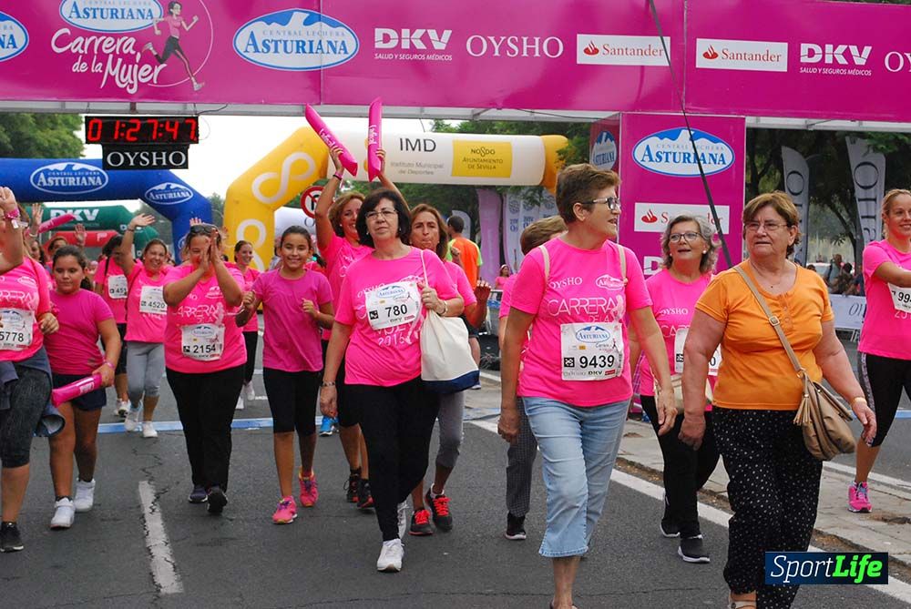 Carrera de la Mujer Sevilla meta 12 (arco derecho) desde 1h23 hasta 1h30