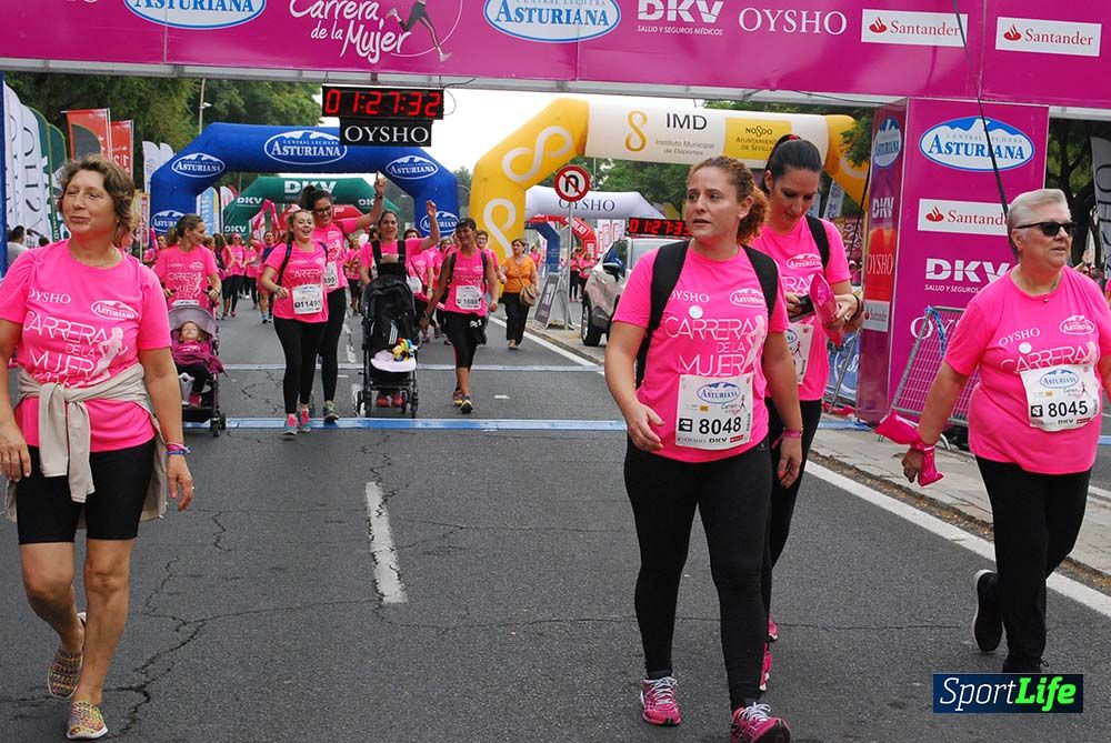 Carrera de la Mujer Sevilla meta 12 (arco derecho) desde 1h23 hasta 1h30
